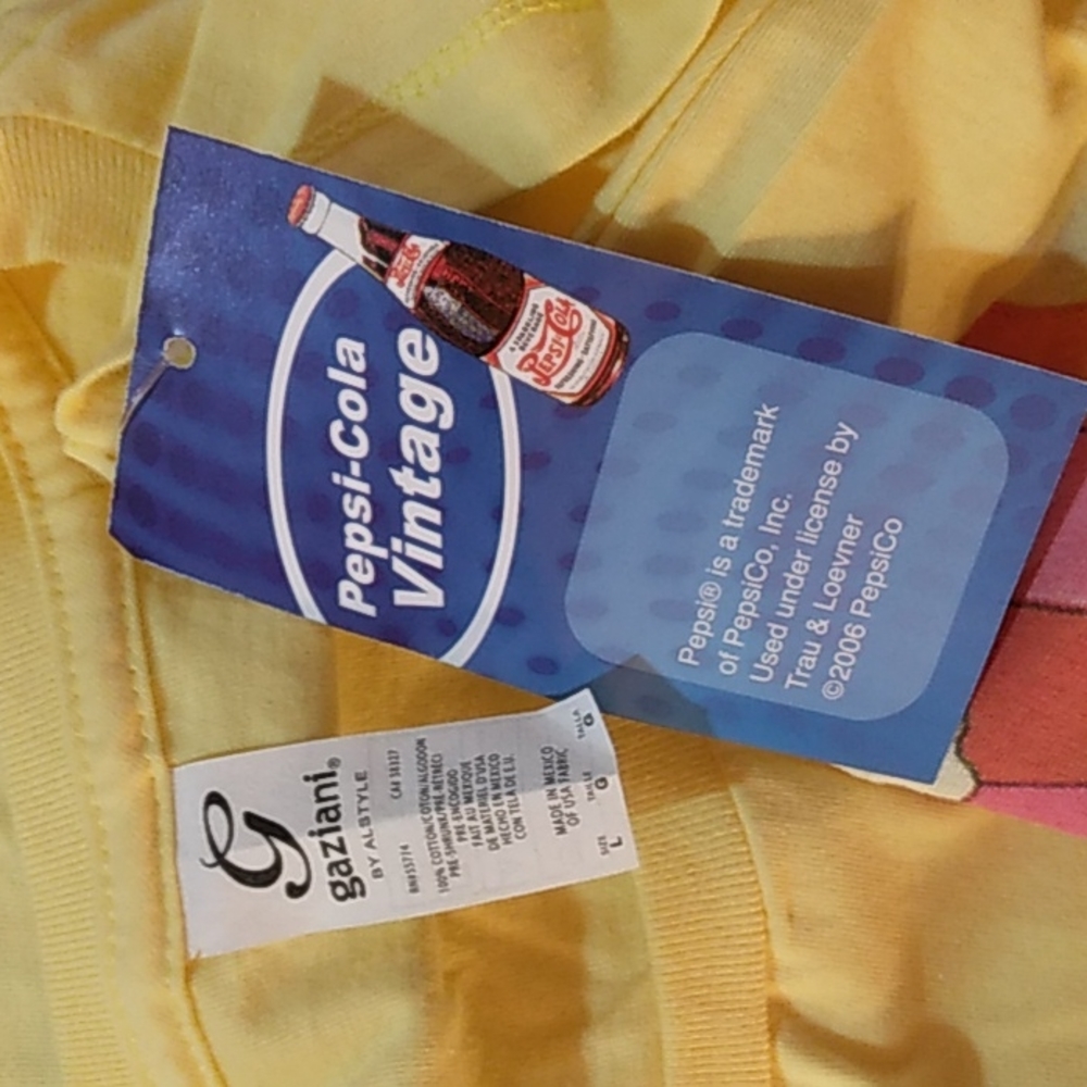 NEW!! PEPSI-COLA VINTAGE LOOK TEE - Picture 5 of 5